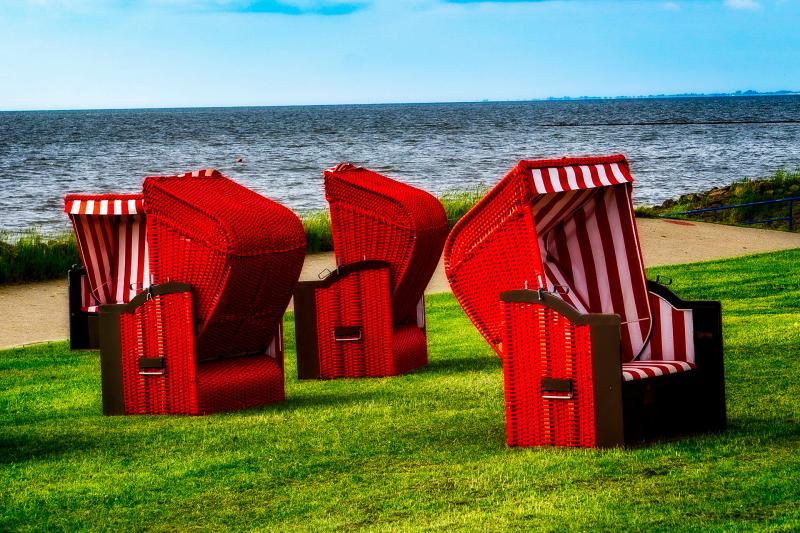 Strandkörbe am alten Badestrand