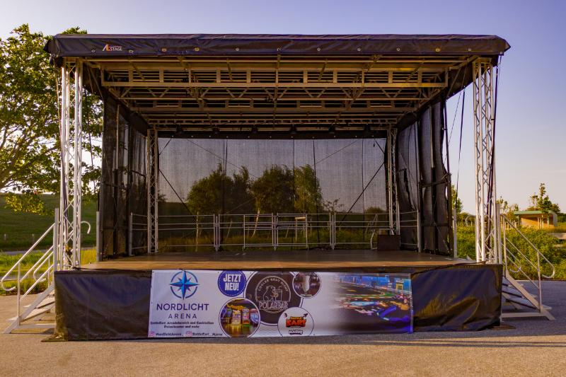 Die Bühne für das Deichfestival