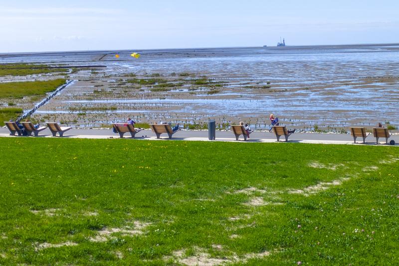 Entspannen an der Spitze Friedrichskoog