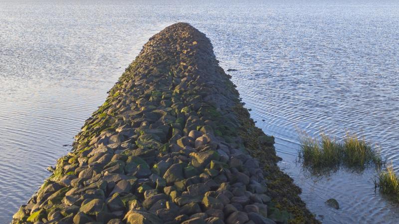 Steinschüttungen an der Nordbuhne