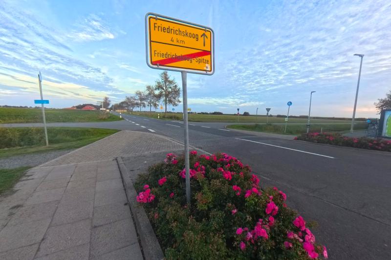 Ortsausfahrt Friedrichskoog Spitze