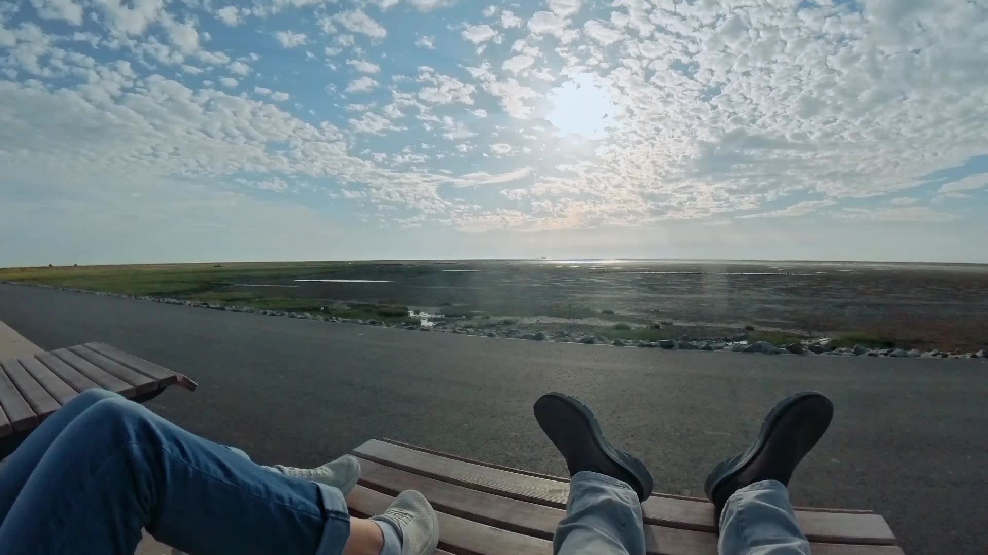 Warten auf den Sonnenuntergang