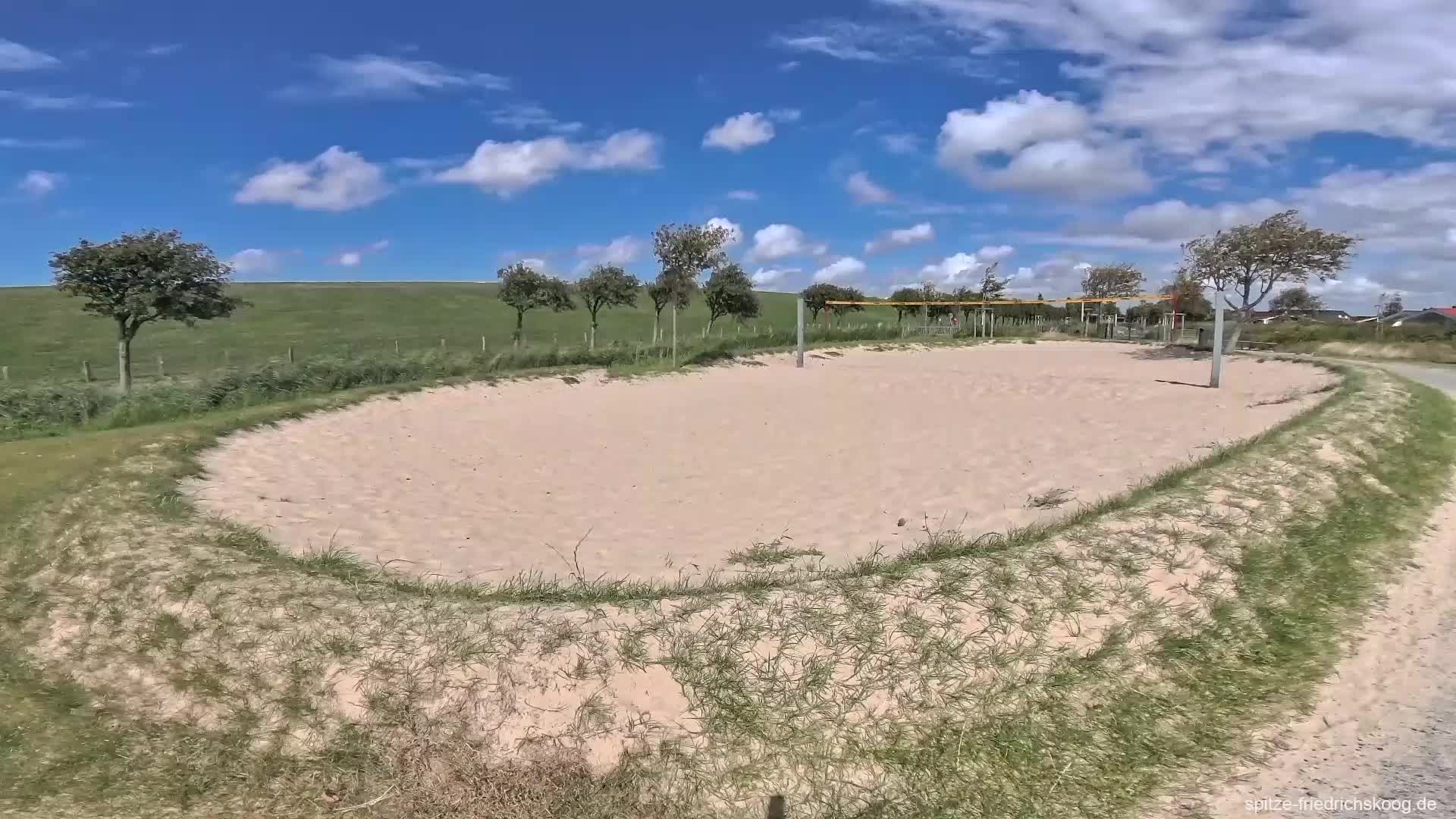Beachvolleyballplatz an der Spitze Friedrichskoog