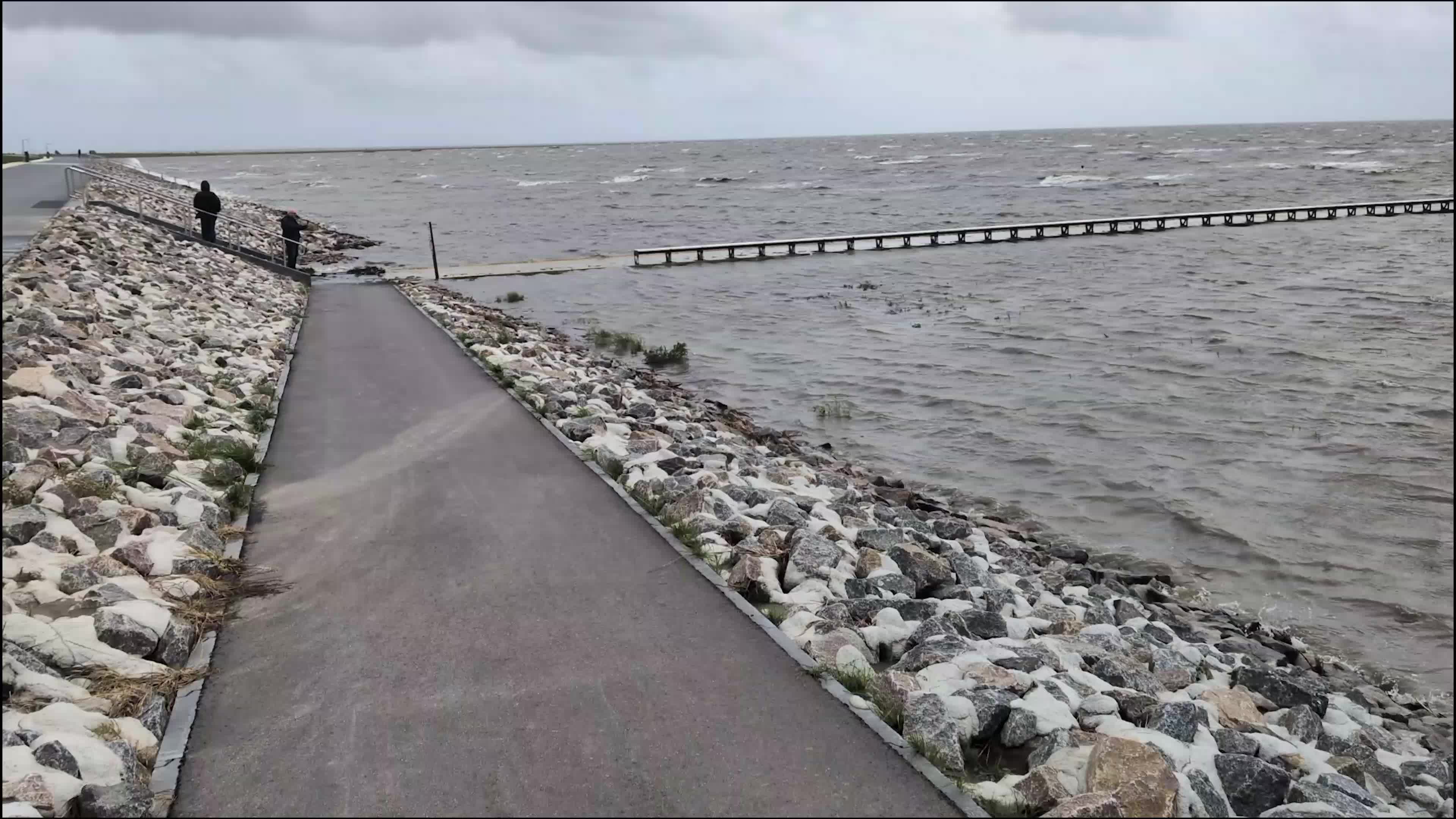 Die Nordsee an der Spitze Friedrichskoog