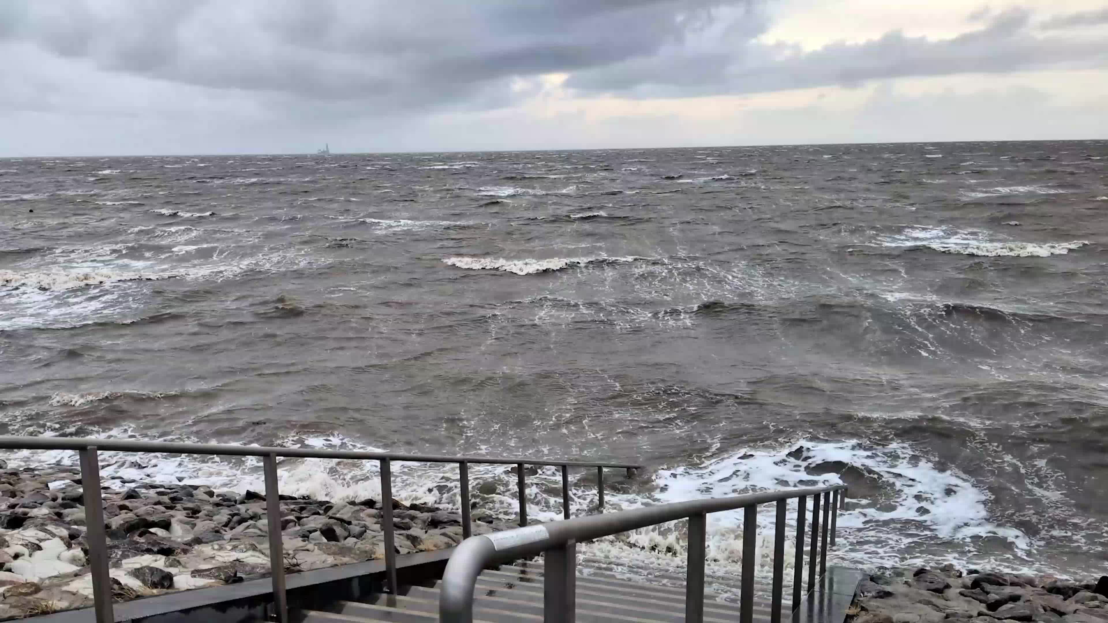 Die Nordsee an der Spitze Friedrichskoog