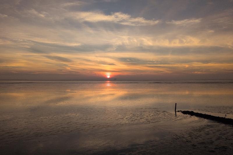 Sonnenuntergang Spitze Friedrichskoog