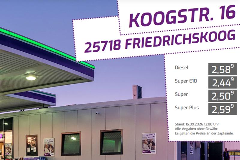 Tanken in Friedrichskoog